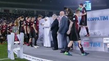 AC Milan wins  Supercoppa Italiana  - Trophy Ceremony 23.12.2016 UHD