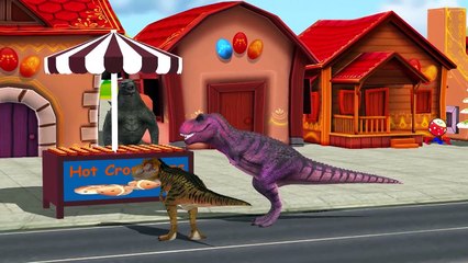 Godzilla Cartoons Singing ABC Songs for Children And Finger Family Children Nursery Rhymes