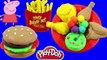 Play Doh Videos!! - Play doh Stop Motion With Peppa Pig Make Hamburger French Fries