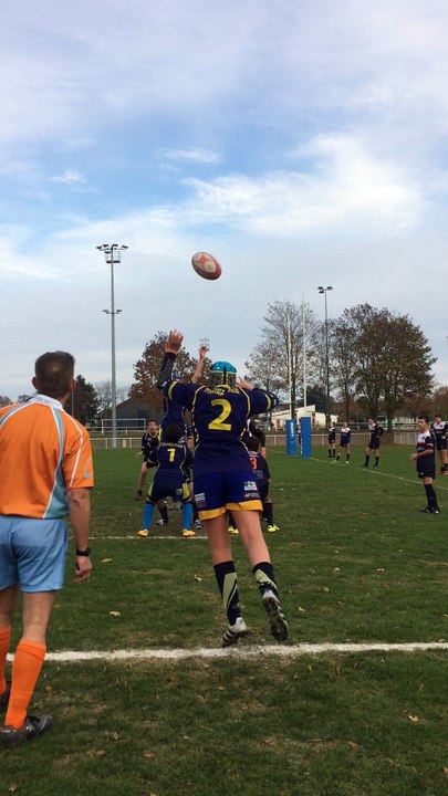 MATT rugby U16 essai sur touche a reims nov 2016