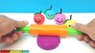 Learn Colors with Play Dough Fruits Pineapple Apple Grape Cookie Cutters Fun and Creative for Kids
