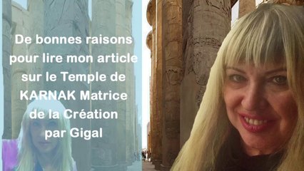 Antoine Gigal Pourquoi lire mon article sur le Temple de Karnak?