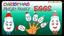 Finger Family Nursery Rhymes | Christmas Eggs Surprise for Children | Daddy Finger Song Animated