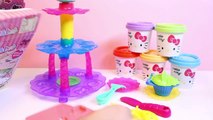 Play Doh Hello Kitty Play Doh Cupcake Tower Playdough Cupcakes Hasbro Toys ハローキティ | キャラクター