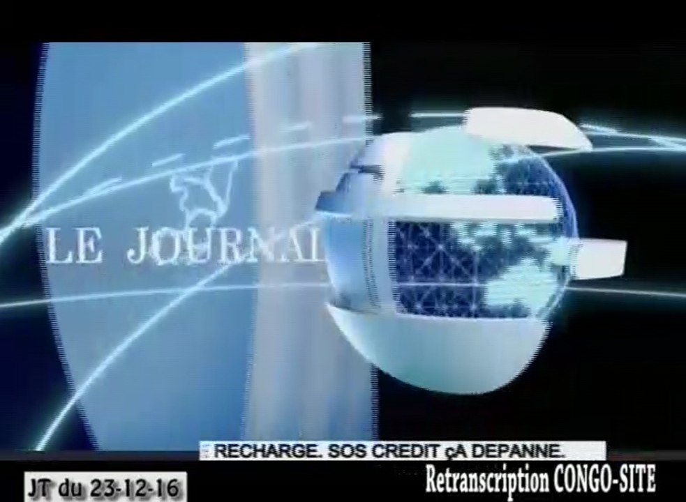 Journal de 20h TVCongo du Vendredi 23 décembre 2016 -By Congo-Site