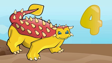 Counting to 10 with Dinosaurs | Learning to Count with Dinosaurs | Dinosaurs Video for Kids