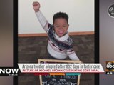 Little boy’s adoption celebration is heartwarming