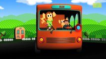 wheels on the bus go round and round | nursery rhymes | kids songs | 3d rhymes