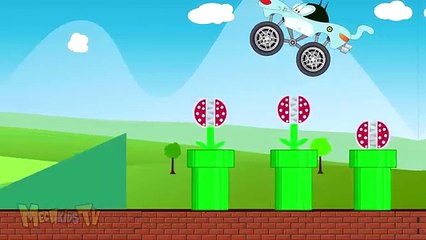Oggy Monster Truck For Kids In Toy Factory - Kids Cartoon