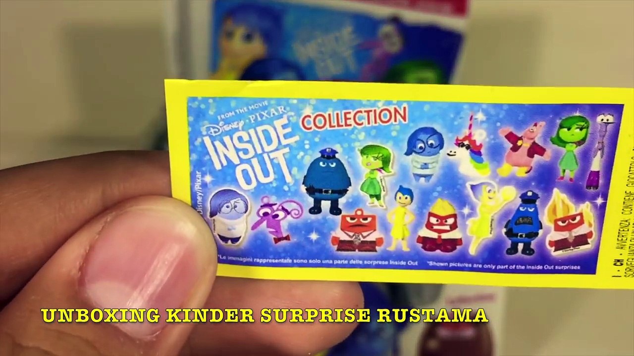 Киндер Яйца Сюрприз по мультику Дисней Головоломка,Unboxing Surprise Eggs Disney Pixar Inside Out