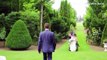 Heart warming moment grooms carries bride down the aisle