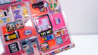 My Mini Mixie Q's Neon Arcade and Minifigs with Pop   Swap Outfits & Hair _ Toy Unboxing on DCTC