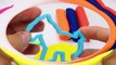 Play & Learn Colors with Play Dough Glitter Modelling Clay with Dolphin, Dog Molds Fun for Children