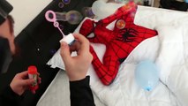 Spiderman Batman GIANT SURPRISE EGGS Unboxing SuperHeroes in Real Life