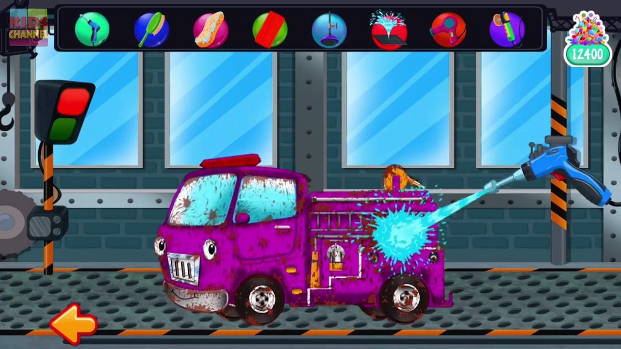 Fire Truck |Car Wash | Candy Car Wash | Car Wash App