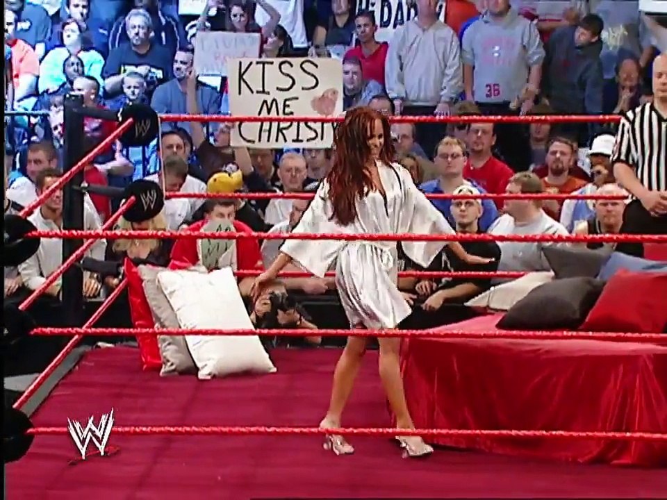 WWE RAW Lingerie Fight Christy Hemme vs Stacy Keibler