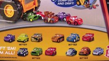 Mater eaten by Micro Drifters Colossus XXL Car Chomping Dump Truck Disney Pixar Cars 2