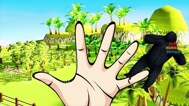 Colors Horse And Elephant And Gorilla Finger Family Rhymes Collection | 3D Animals Nursery Rhymes
