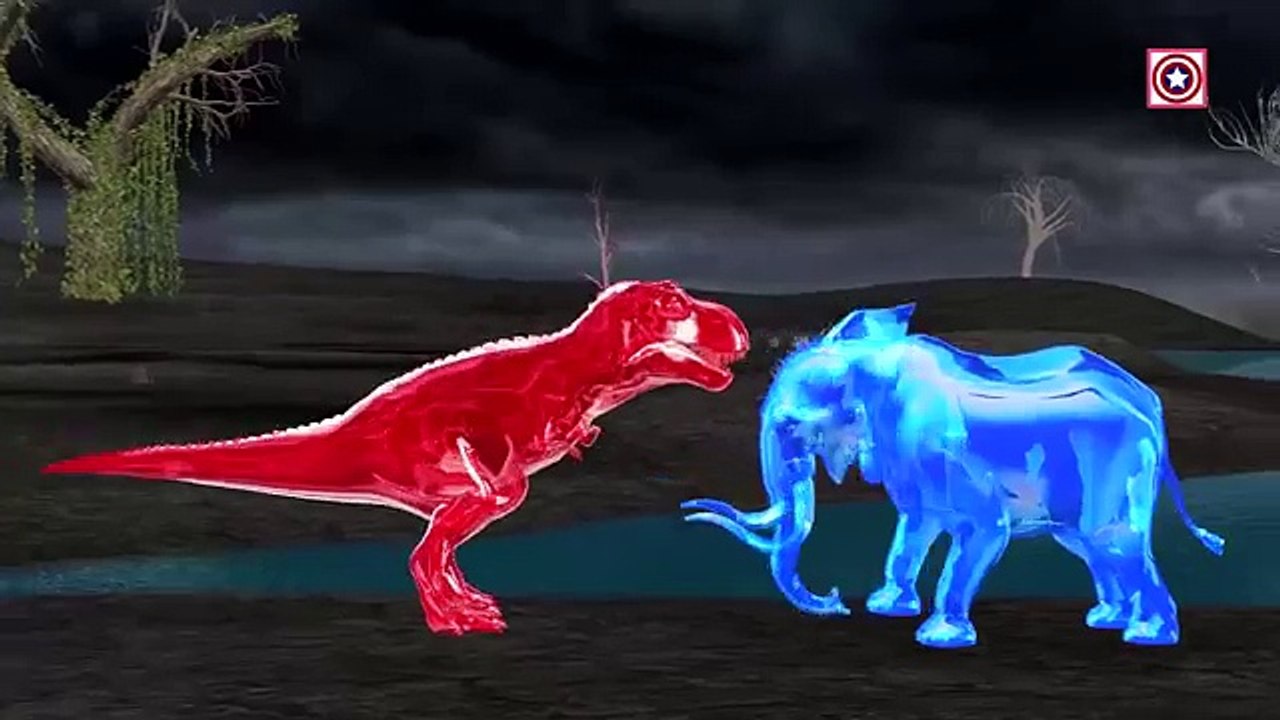Gummy Elephant Attack Gummy Dinosaurs Fight | Amazing Dinosaurs Cartoon Short Movie For Children