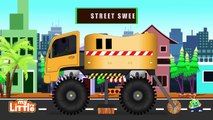 Learn Monster Street Vehicles | Monster Police Cars and Trucks for Children | My Little TV