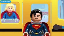 WHEELS ON THE BUS GO ROUND AND ROUND LEGO SUPERMAN LEGO ZOD LEGO SUPERGIRL