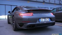 Porsche 991 Turbo S with Tubi Style Exhaust Launch Control Acceleration & Revs!02