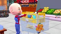 SpiderBaby Grocery Shopping Cart Steals Lollipops Police Frozen Elsa Hulk Spiderman Go To Jail