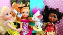 Moana SCHOOL PRANK on Maui Disney Frozen Toddler Dolls Parody With Elsa & Anna by DisneyCarToys