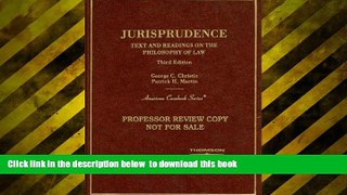 READ book  Jurisprudence, Text and Readings on the Philosophy of Law (American Casebook Series)