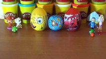 3 Surprise eggs - SpongeBob, Masha and the Bear surprise egg and Disney Pixar Cars surprise egg