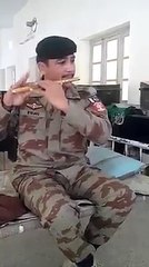 army person playing flute