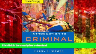 FAVORIT BOOK Cengage Advantage Book: Introduction to Criminal Justice (Cengage Advantage Books)