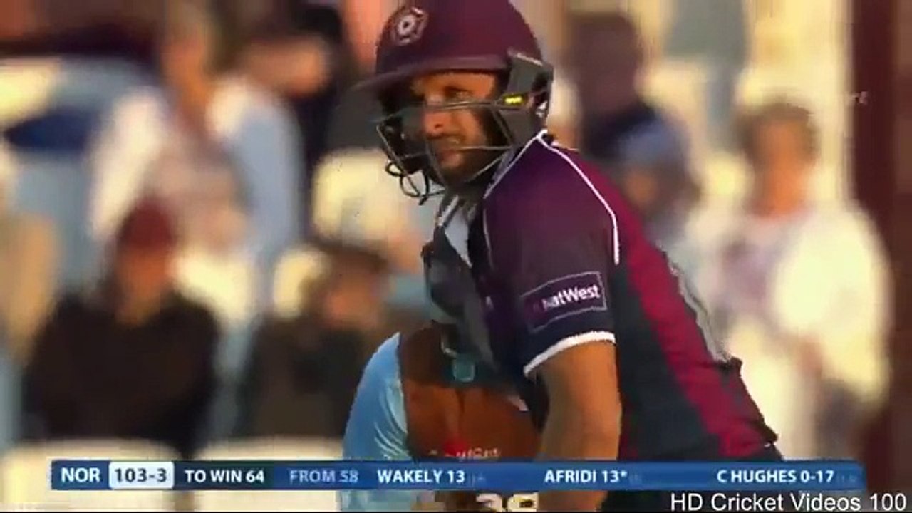 Shahid Afridi Good Innings in County Cricket