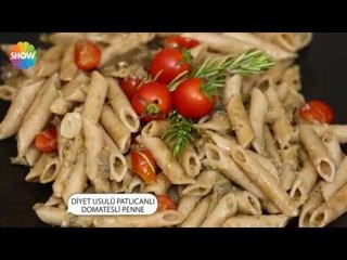 Diyet Usulü Patlıcanlı Domatesli Penne Tarifi
