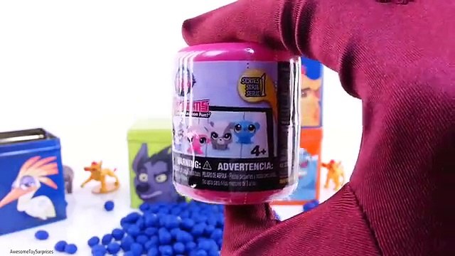 DIY Cubeez Lion Guard Play-Doh Dippin Dots Skittles Toy Surprise Eggs Learn Colors!