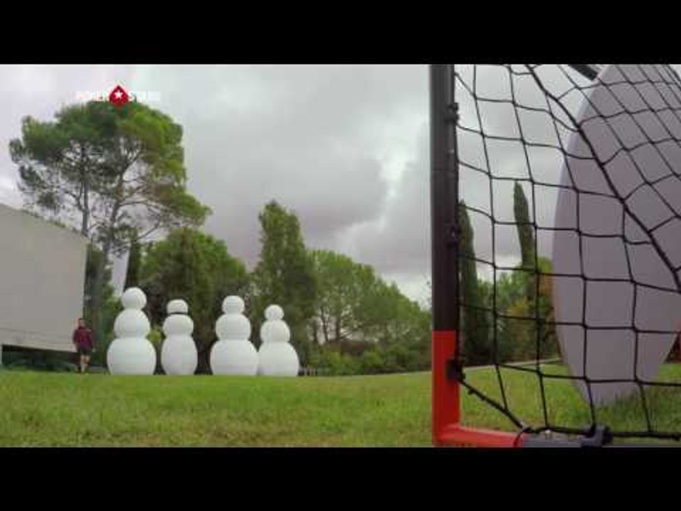 Cristiano Ronaldo Festive Snowman Free-Kick Challenge #RaiseIt