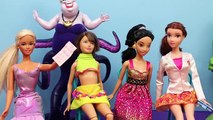 Barbie Anger Management Day 3 Disney Frozen Hans Car Accident and Disney Princess Jasmine Dolls
