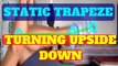 static trapeze circus tutorial, turning upside down