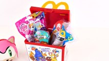 Amy McDonald's Surprise Happy Meal Fast Food Toy Eggs Play Doh MyLittlePony Disney Princess Shopkins