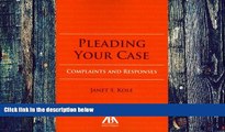PDF  Pleading Your Case: Complaints and Responses Janet Kole  PDF