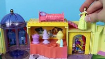Beauty and The Beast Belle Disney Princess Castle Polly Pocket Toy Review DisneyCarToys