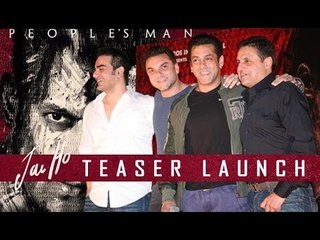 Salman Khan, Arbaaz Khan And Sohail Khan At 'Jai Ho' Teaser Trailer Launch