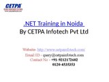 .NET Training in Noida