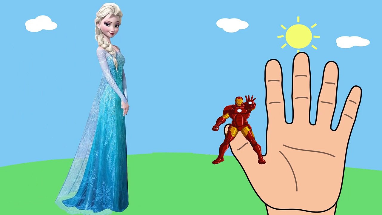 Superheroes Finger Family - Superman, Iron man, Frozen Elsa, Joker,