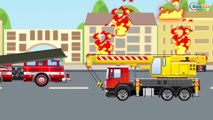 Cars & Trucks Cartoon - The Tow Truck and Car Service - Service Vehicles Cartoons Episode 34