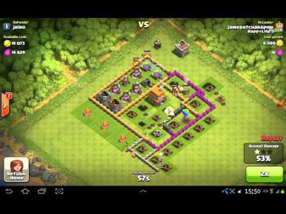Clash of clan : ชนะ 100%