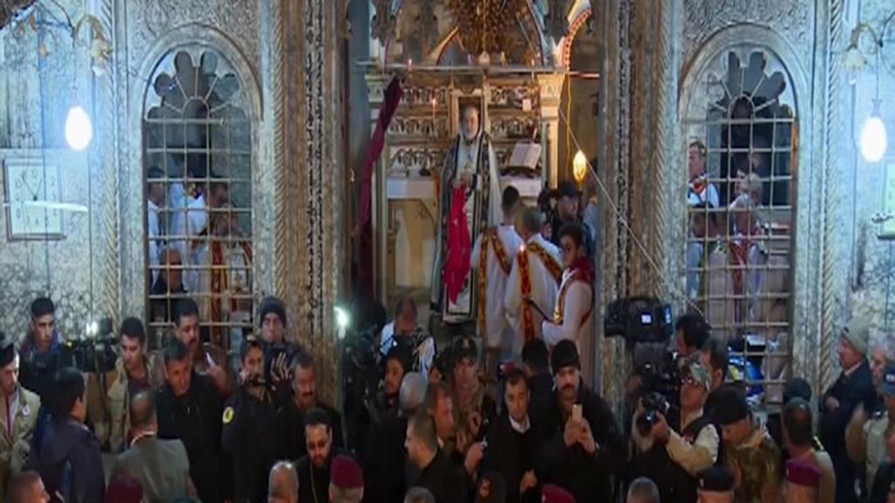 اولین جشن کریسمس مسیحیان ساکن در مناطق آزاد شده اطراف موصل