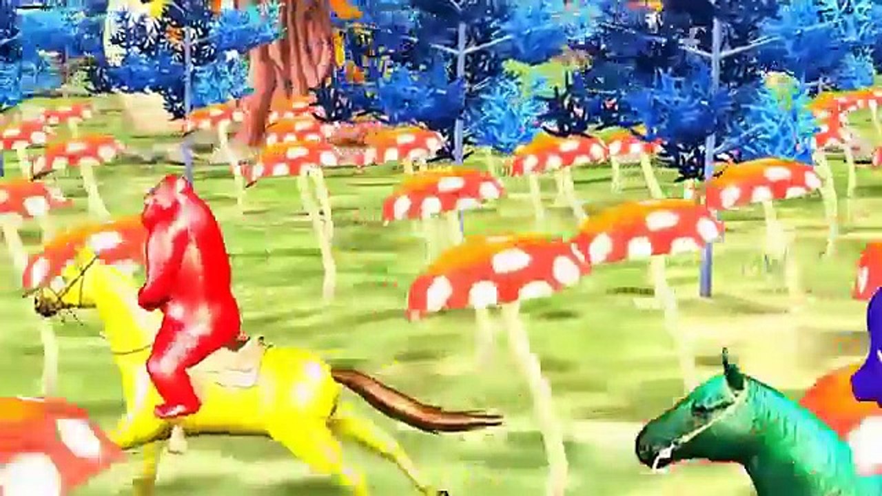 Colour Rhymes For Children | Colour Dinosaur Cartoons For Kids | Colour Songs