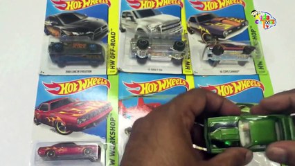 Learning Colors Cars Trucks Street Vehicles for Kids - Hot Wheels Tomica Disney