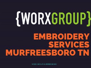 Embroidery Services Murfreesboro TN